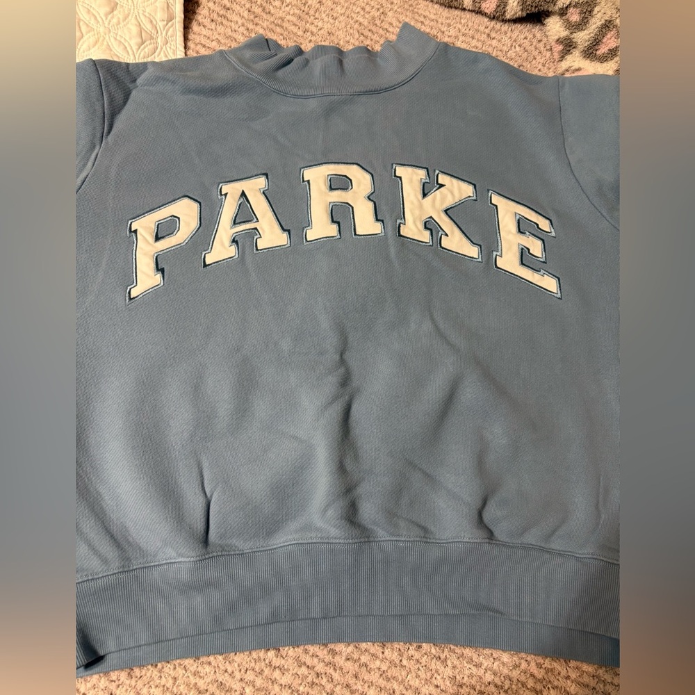 Sky blue mock neck from the Back to School collection. Excellent condition